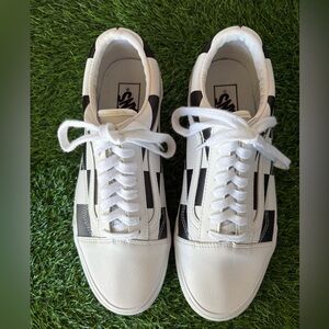 Vans Old Skool ‘Leather Check’-Size: 9(M), 10.5(W)-Color: Black/White Check